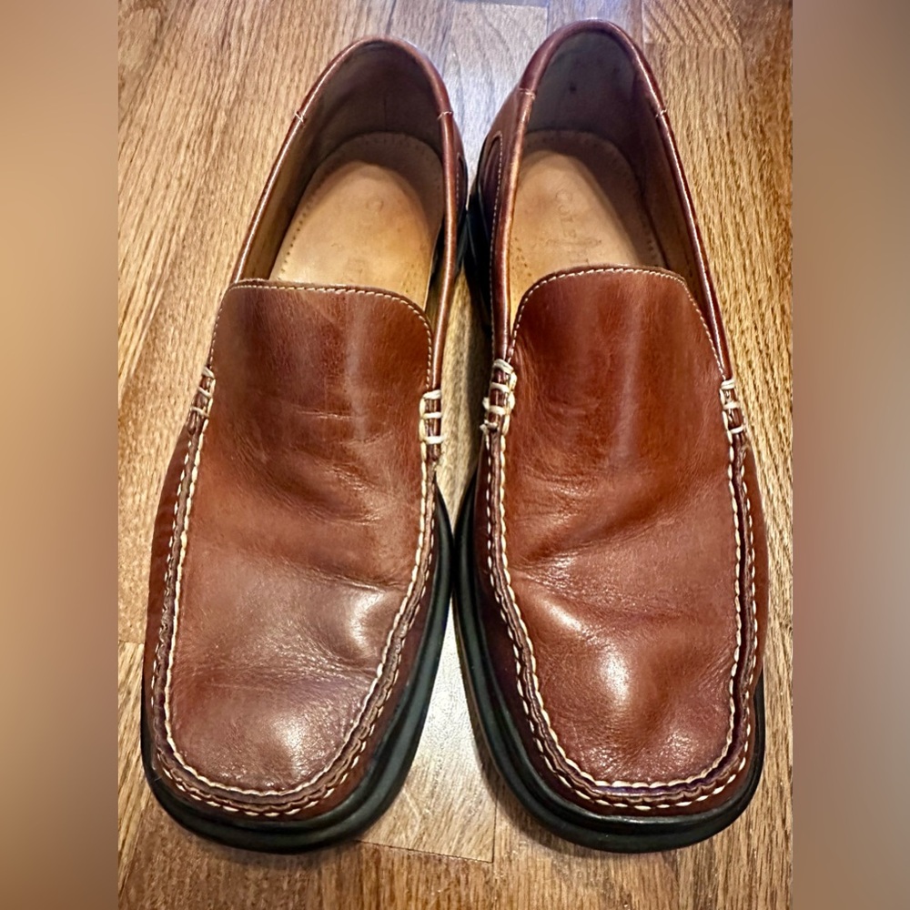 Cole Haan Chestnut Leather - Nike Air Slip-On Loafers